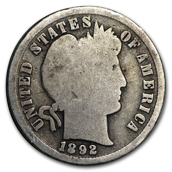 1892 Barber Dime Good/VG 1892 Barber Dime Good/VG